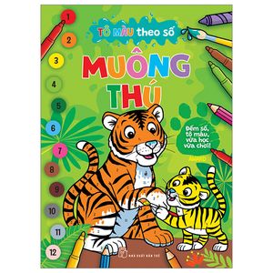 tô màu theo số - muông thú