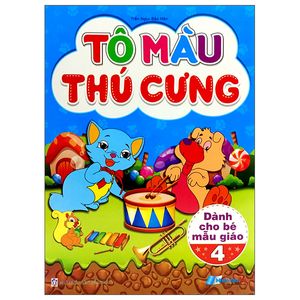 tô màu thú cưng - tập 4 (dành cho bé mẫu giáo)