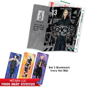 tokyo revengers - tập 13 - phiên bản 2 trong 1 - bản đặc biệt - tặng kèm set 3 bookmark ivory hai mặt