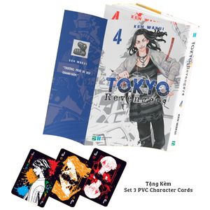 tokyo revengers - tập 4 - tặng kèm set 3 pvc character cards