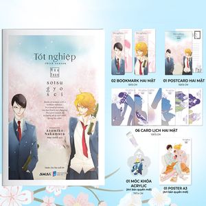 tốt nghiệp - mùa xuân - bản đặc biệt - tặng kèm 2 bookmark + 1 postcard hai mặt + 1 bộ 6 card lịch bồi dày + 1 móc khóa hoa anh đào kèm dây in hình + 1 poster a3