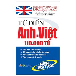 từ điển anh - việt 110.000 từ (tái bản 2020)