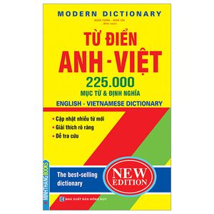từ điển anh việt 225.000 mục từ và định nghĩa (bìa cứng) (tái bản)