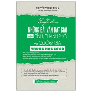 tuyển chọn những bài văn đạt giải cấp tỉnh, thành phố và quốc gia trung học cơ sở