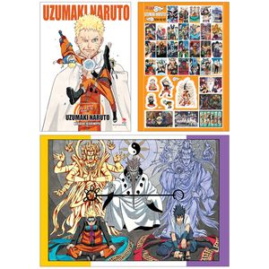 tuyển tập tranh masashi kishimoto: uzumaki naruto - artbook naruto - tặng kèm poster gập + bảng sticker