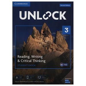 unlock level 3 reading, writing, & critical thinking student’s book, mob app and online workbook with downloadable video