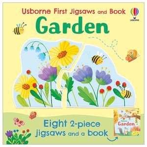 usborne first jigsaws and book: garden