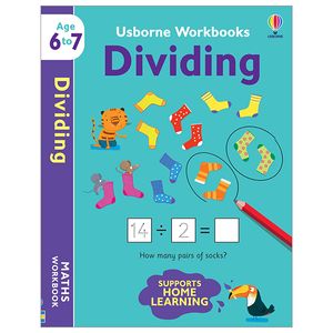 usborne workbooks dividing 6 - 7