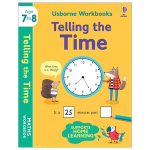 usborne workbooks telling the time 7-8