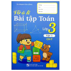 vở ô li bài tập toán lớp 3 - tập 1