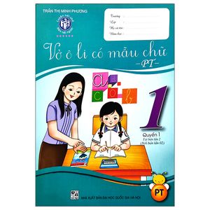 vở ô li có mẫu chữ 1 - quyển 1 (pt)