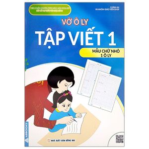 vở ô ly tập việt 1 - mẫu chữ nhỏ 1 ô ly