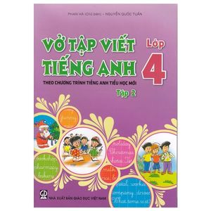 vở tập viết tiếng anh 4 - tập 2