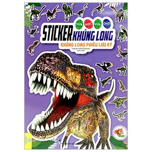 vừa học vừa chơi - sticker khủng long - khủng long phiêu lưu kí