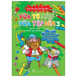 vừa tô màu - vừa tập đếm 03