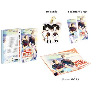 wild pitch - sân bóng cuồng nhiệt - bản đặc biệt - tặng kèm bookmark ivory hai mặt bồi cứng + poster a3 + móc khóa