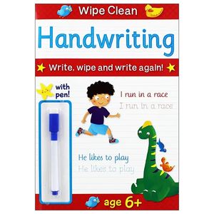 wipe clean handwriting - book with pen age 6+