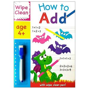 wipe clean: how to add - book with pen