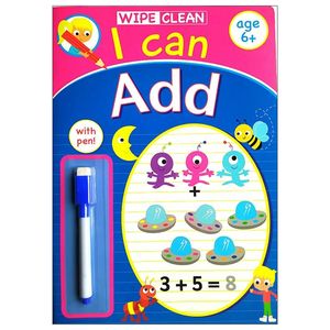 wipe clean i can add - book with pen age 6+