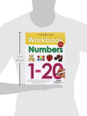 wipe clean workbook numbers 1-20