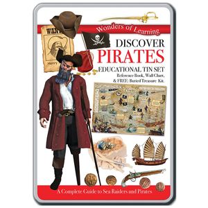 wonder of learning - discover pirates - educational tin set