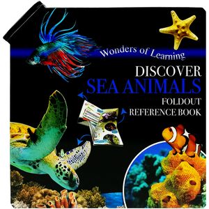 wonder of learning - discover sea animals foldout reference book