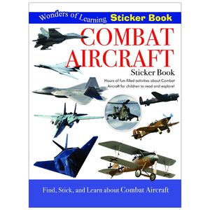 wonders of learning - sticker book - discover combat aircraft