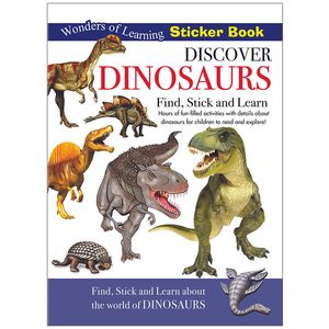 wonders of learning - sticker book - discover dinosaurs