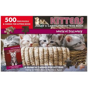 world of discovery - jigsaw & caring for kittens book: kittens