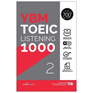 ybm toeic listening 1000 - vol 2 (tái bản 2023)