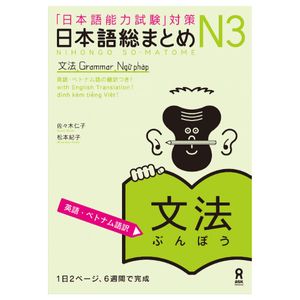 日本語総まとめ n3 文法 [英語・ベトナム語版] nihongo soumatome n3 grammar (english/vietnamese edition)